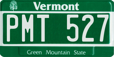 VT license plate PMT527