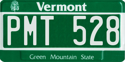 VT license plate PMT528