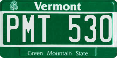VT license plate PMT530