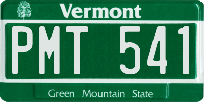 VT license plate PMT541