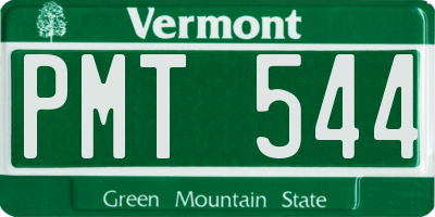VT license plate PMT544