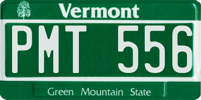 VT license plate PMT556