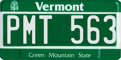 VT license plate PMT563