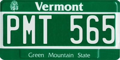 VT license plate PMT565