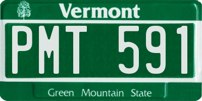 VT license plate PMT591