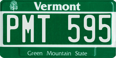 VT license plate PMT595