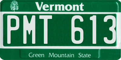 VT license plate PMT613