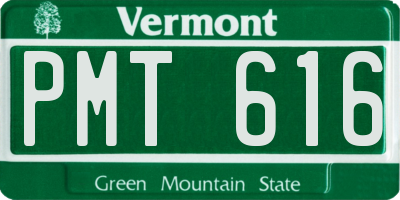 VT license plate PMT616