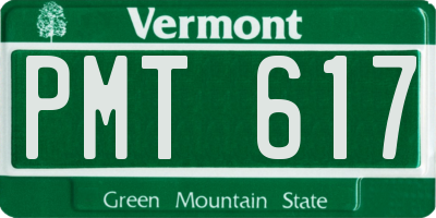 VT license plate PMT617