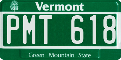VT license plate PMT618