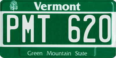 VT license plate PMT620