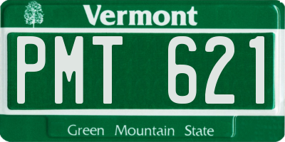 VT license plate PMT621