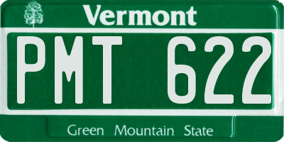 VT license plate PMT622