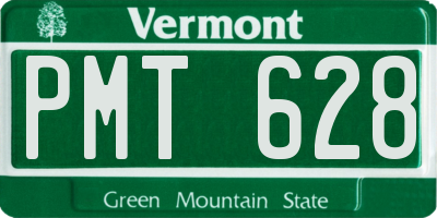 VT license plate PMT628