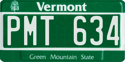 VT license plate PMT634