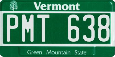VT license plate PMT638