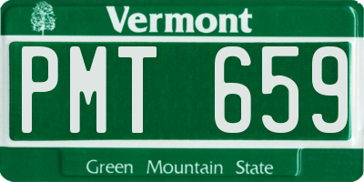 VT license plate PMT659