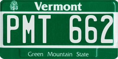 VT license plate PMT662