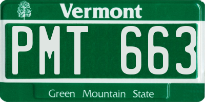 VT license plate PMT663