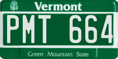 VT license plate PMT664
