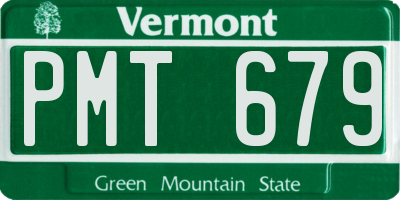 VT license plate PMT679