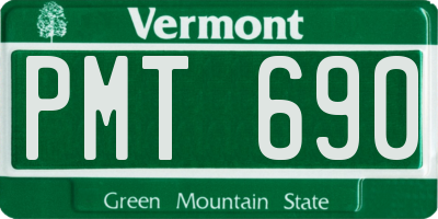 VT license plate PMT690
