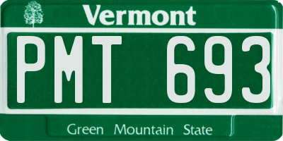VT license plate PMT693