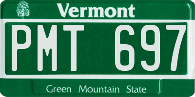 VT license plate PMT697