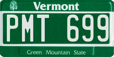 VT license plate PMT699