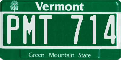 VT license plate PMT714