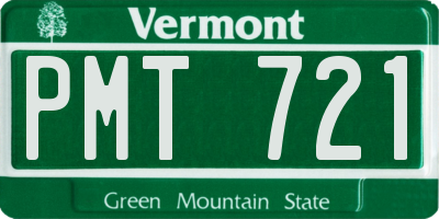 VT license plate PMT721