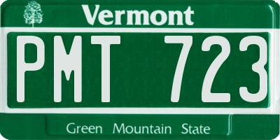 VT license plate PMT723