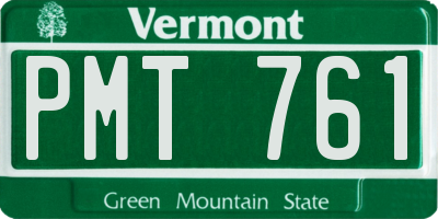 VT license plate PMT761