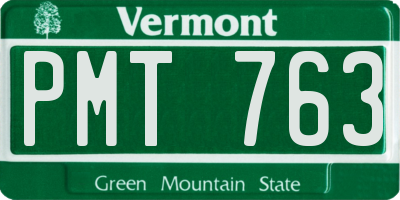 VT license plate PMT763