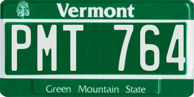 VT license plate PMT764
