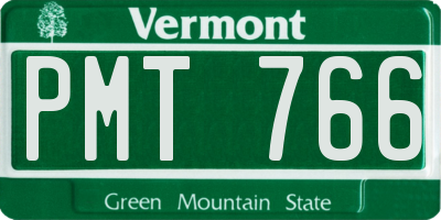 VT license plate PMT766