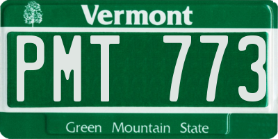 VT license plate PMT773