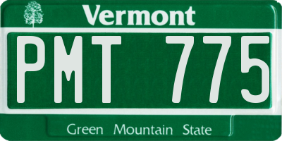 VT license plate PMT775