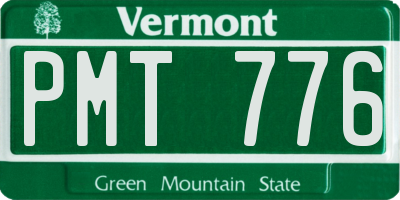 VT license plate PMT776