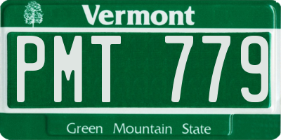 VT license plate PMT779