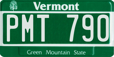 VT license plate PMT790