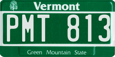 VT license plate PMT813