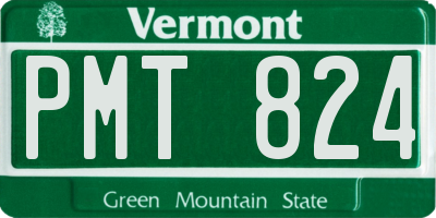 VT license plate PMT824