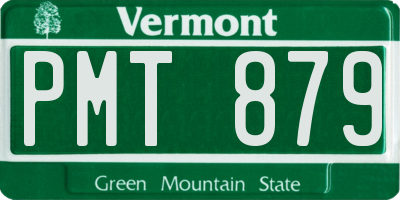 VT license plate PMT879
