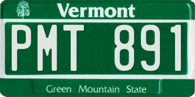 VT license plate PMT891