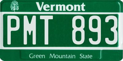 VT license plate PMT893