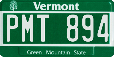 VT license plate PMT894