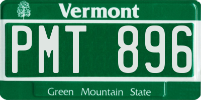 VT license plate PMT896