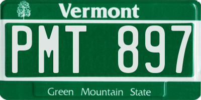 VT license plate PMT897