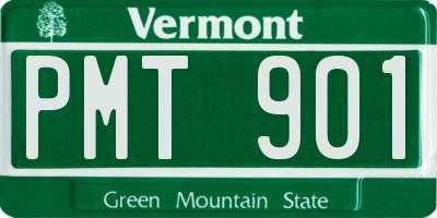VT license plate PMT901